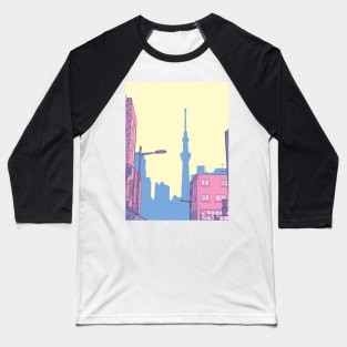 tokyo skyline Baseball T-Shirt